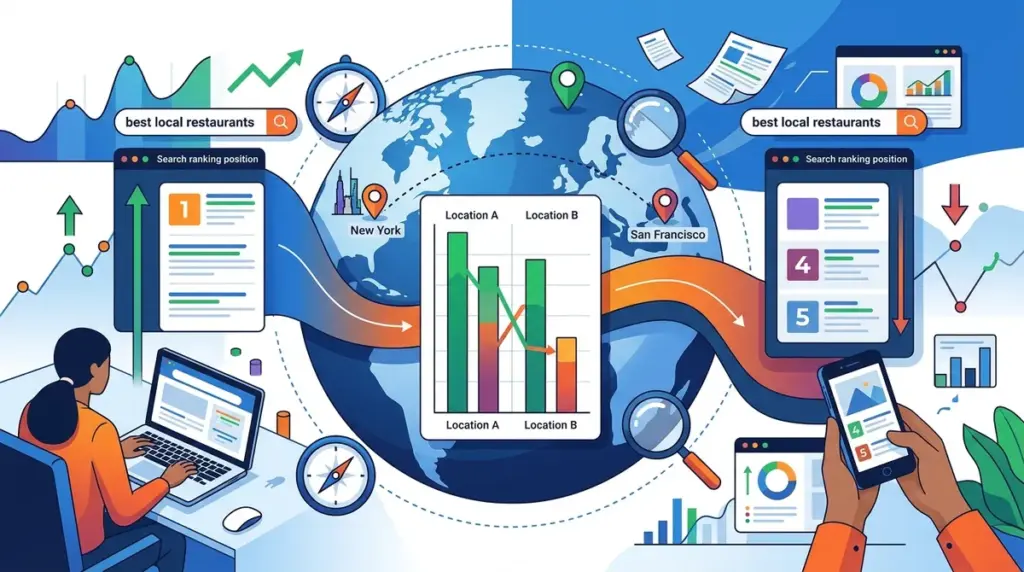 How Search Location Affects What Ranking Position You See
