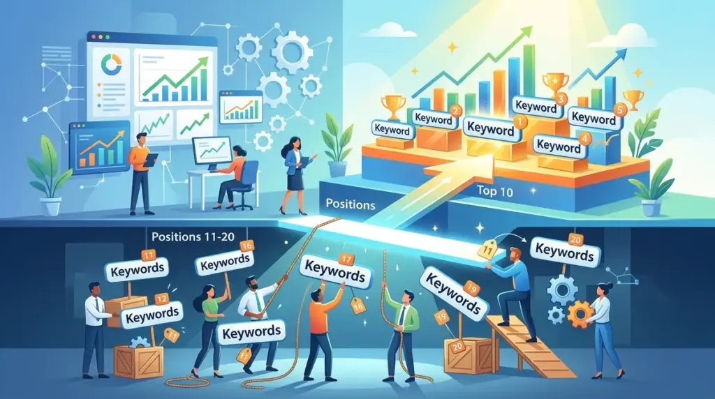 How to Find Keywords Stuck in Positions 11 to 20