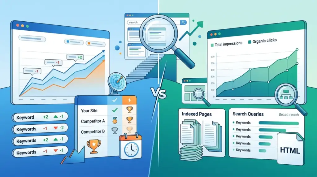 Rank Tracker vs Search Console: What Each Tool Tells You